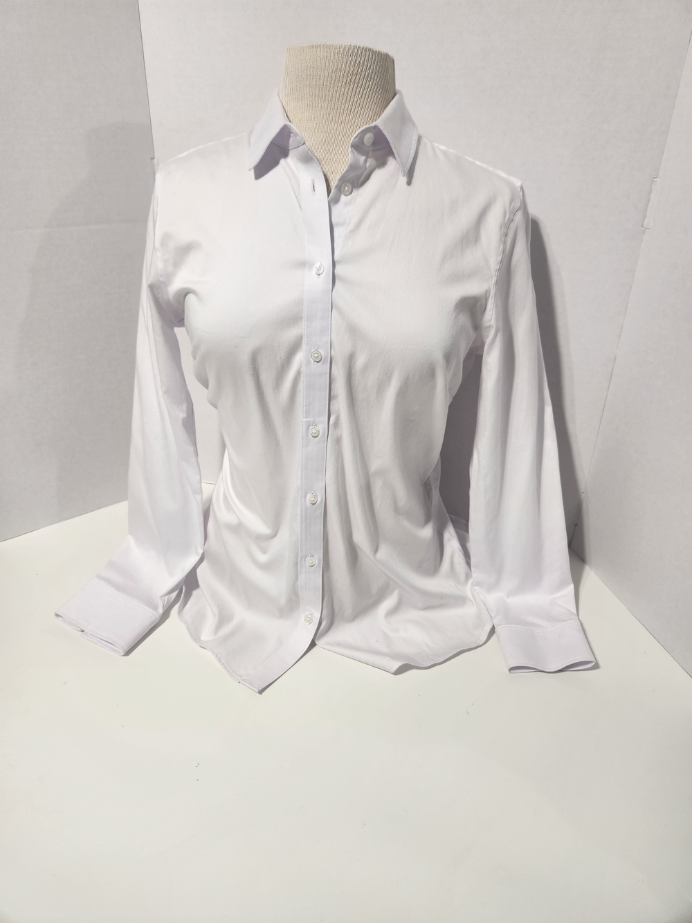 Banana Republic White Long-Sleeve Dress Shirt - Picture 4 of 7